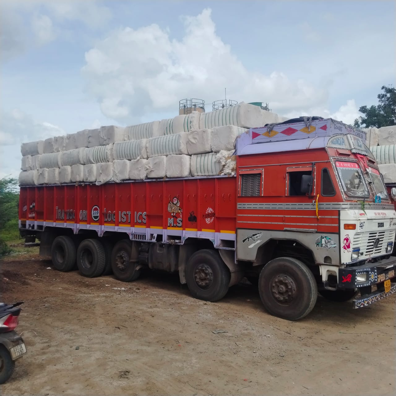 Rural pickup route in India